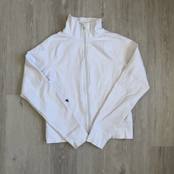 Lululemon Tops - Lululemon Stride Jacket VTG Y2K White Women Size 8 Old School Quality GUC